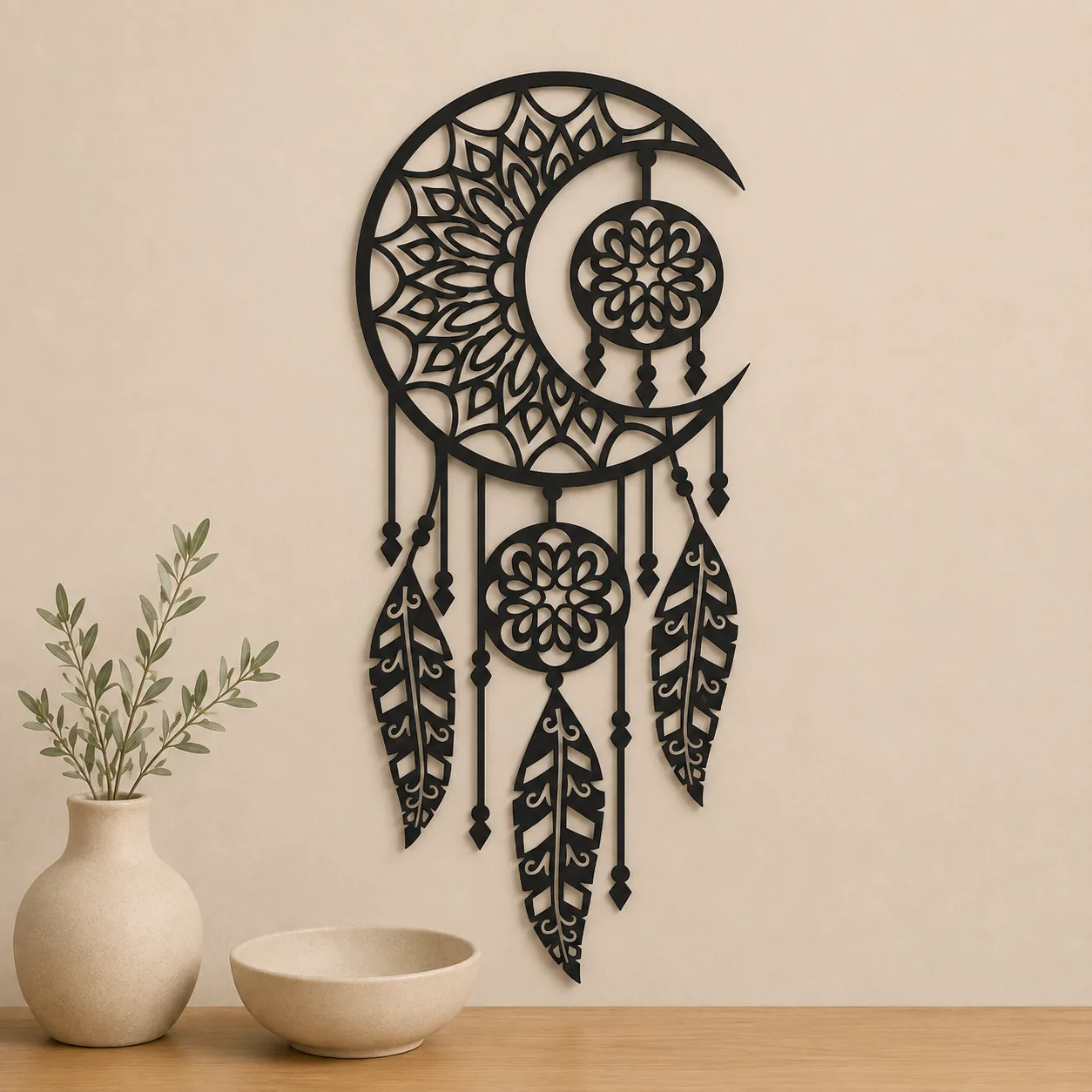 Настінне панно «Moon Dreamcatcher»