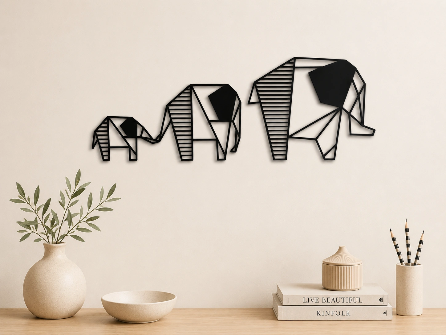 Настінне панно «Elephant Family»