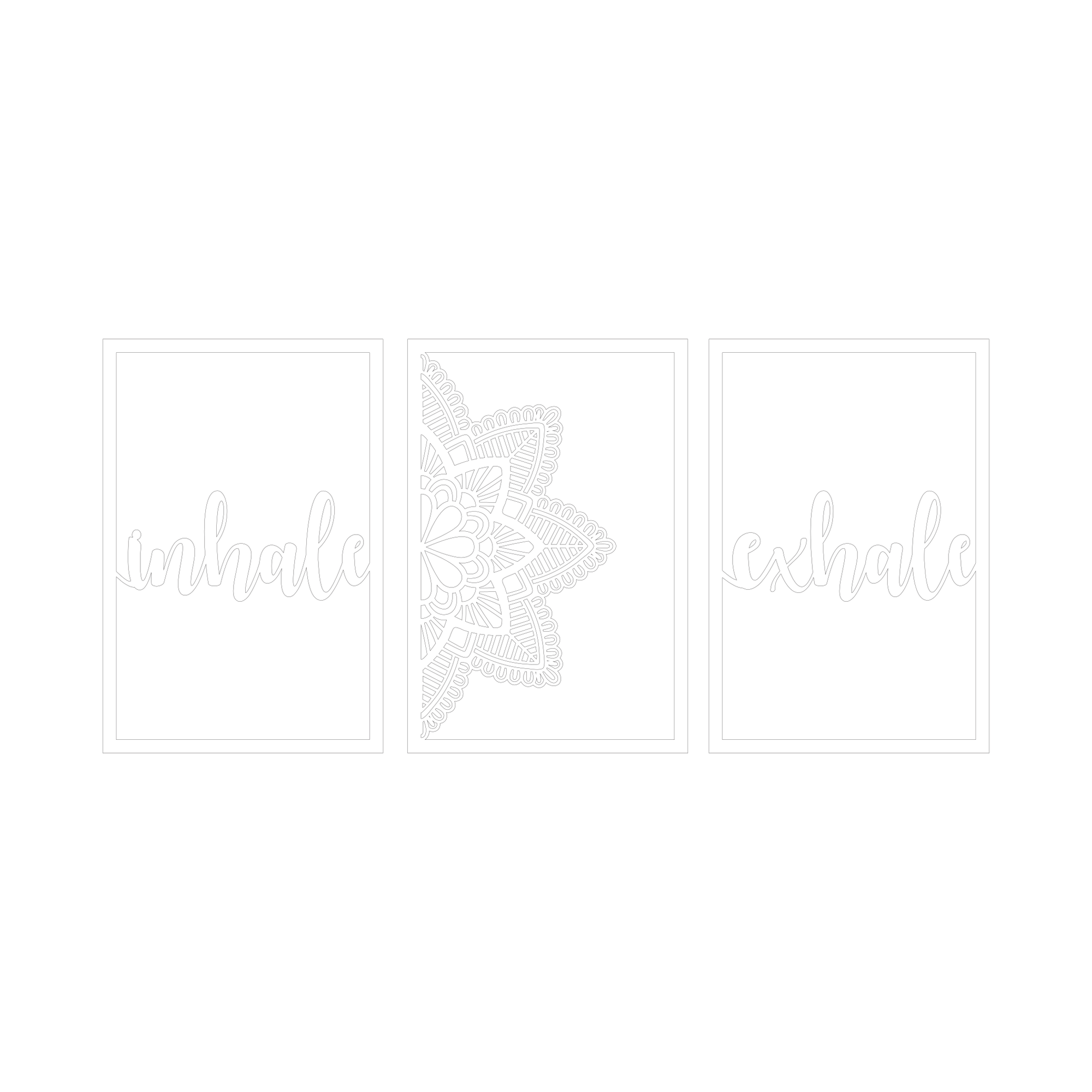 Настінний триптих «Inhale • Exhale»