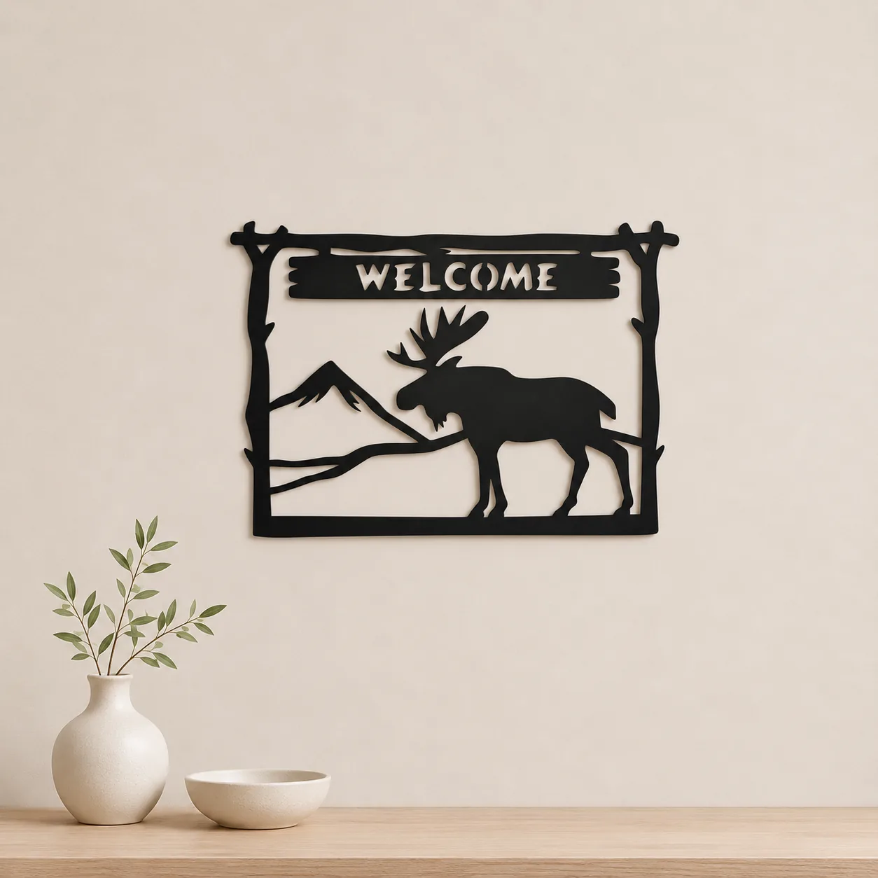 Настінне панно «Moose Welcome»